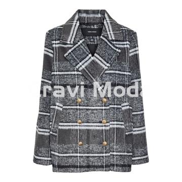 ABRIGO DE CUADROS - Imagen 1