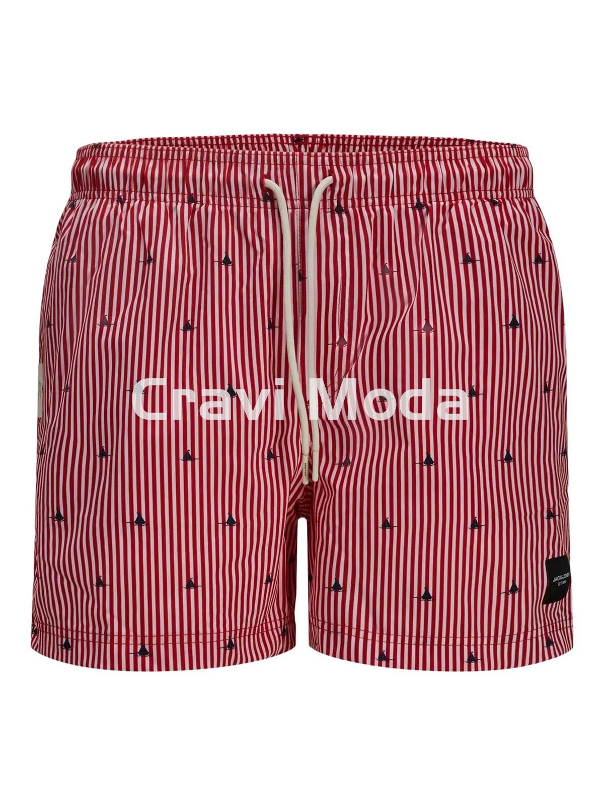 BAÑADOR ROJO BARCOS - Imagen 1