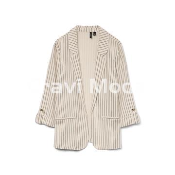 BLAZER DE LINO BEIS DE RALLAS - Imagen 1