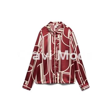 BLUSA ESTAMPADO GEOMETRICO - Imagen 1