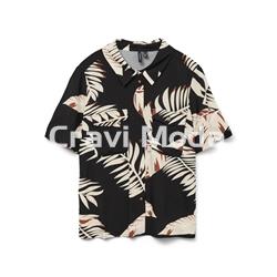 BLUSA MANGA CORTA ESTAMPADA - Imagen 1