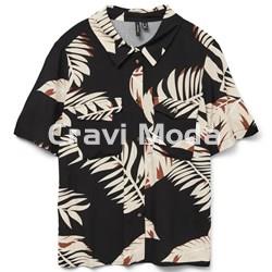 BLUSA MANGA CORTA ESTAMPADA - Imagen 1