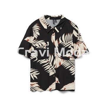 BLUSA MANGA CORTA ESTAMPADA - Imagen 1