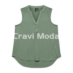 BLUSA SIN MANGAS VERDE - Imagen 1