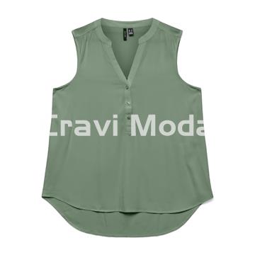 BLUSA SIN MANGAS VERDE - Imagen 1
