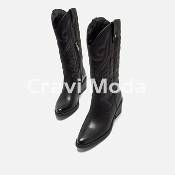 BOTA COWBOY NEGRA - Imagen 1