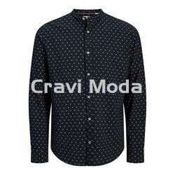 CAMISA AZUL MARINO CUELLO MAO - Imagen 1
