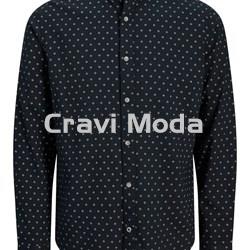 CAMISA AZUL MARINO CUELLO MAO - Imagen 1