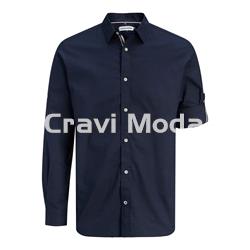 CAMISA AZUL MARINO DE LINO - Imagen 1
