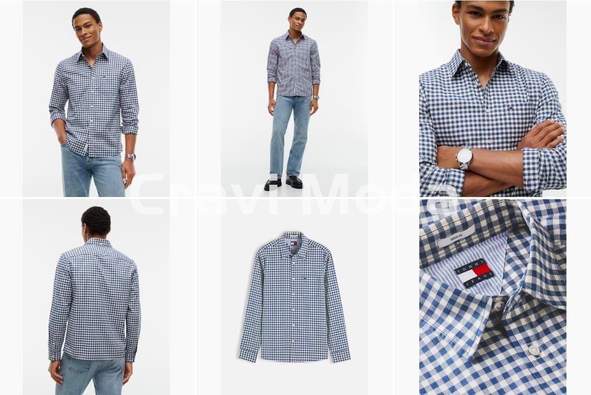CAMISA DE CUADROS AZUL - Imagen 1