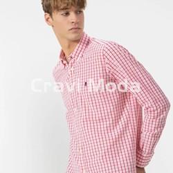 CAMISA DE CUADROS ROSA - Imagen 1