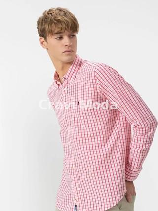 CAMISA DE CUADROS ROSA - Imagen 1