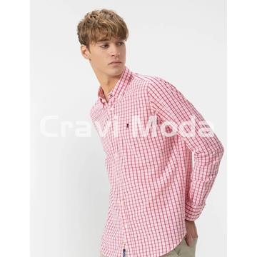 CAMISA DE CUADROS ROSA - Imagen 1