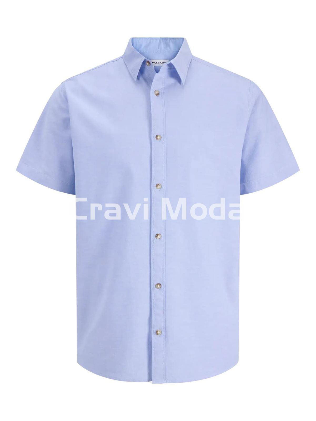 CAMISA DE MANGA CORTA AZUL - Imagen 1