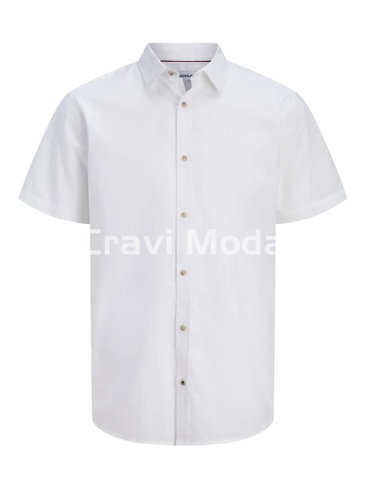 CAMISA DE MANGA CORTA BLANCA - Imagen 1