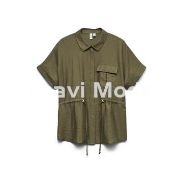 CAMISA DE MANGA CORTA VERDE - Imagen 1