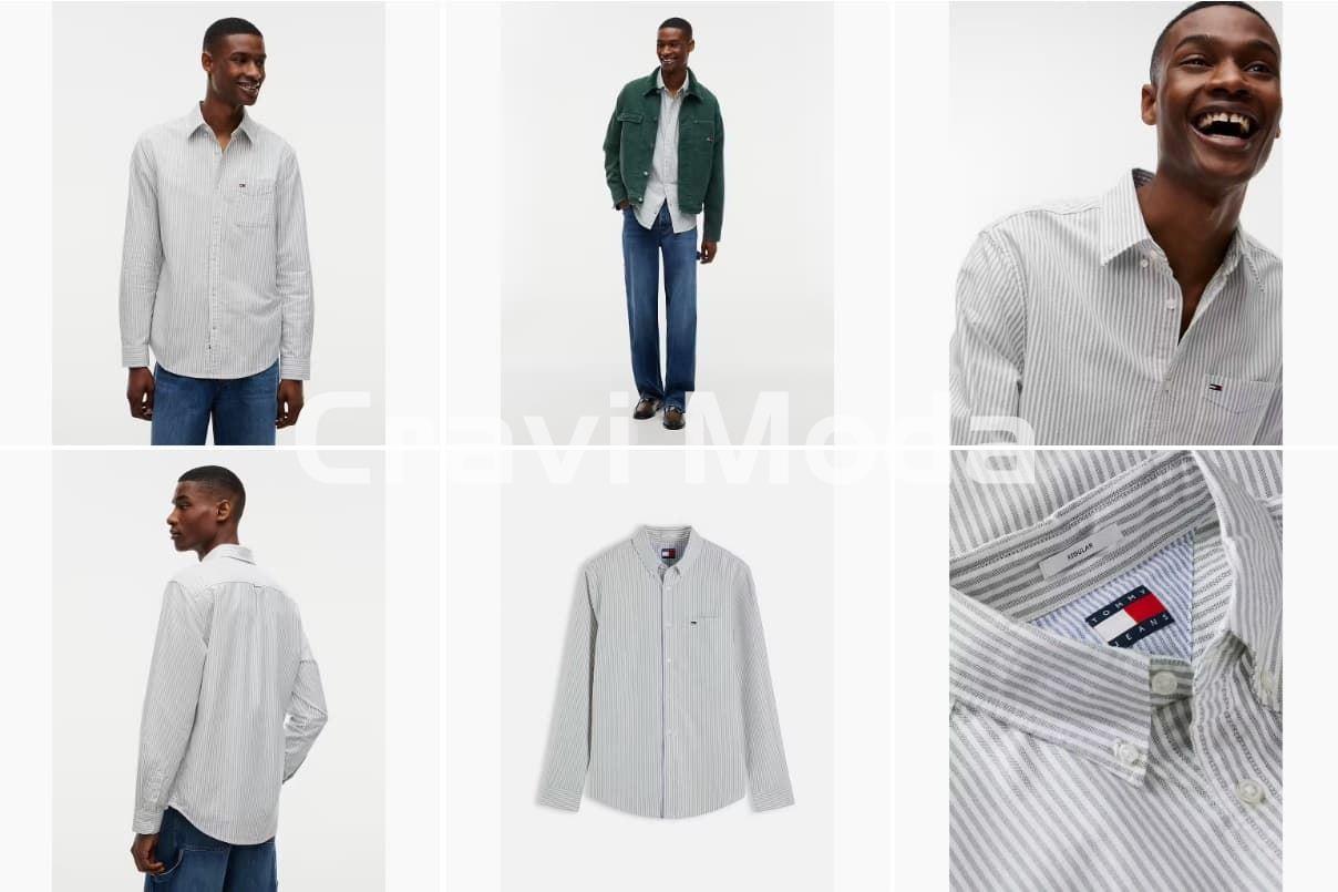 CAMISA DE RALLAS VERDE - Imagen 1