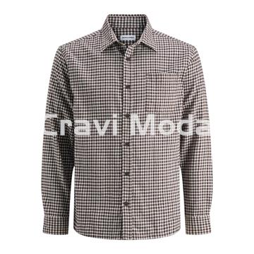 CAMISA FELPADA MARRON - Imagen 1