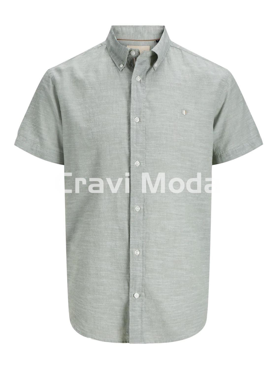 CAMISA VERDE DE MANGA CORTA - Imagen 1