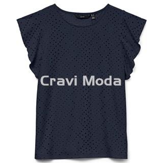 CAMISETA AZUL MARINO CALADA - Imagen 1