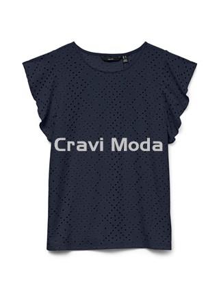 CAMISETA AZUL MARINO CALADA - Imagen 1
