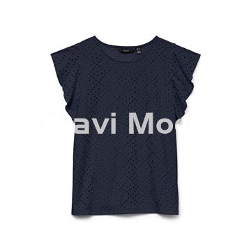 CAMISETA AZUL MARINO CALADA - Imagen 1