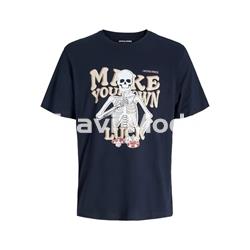 CAMISETA AZUL MARINO CALAVERA - Imagen 1