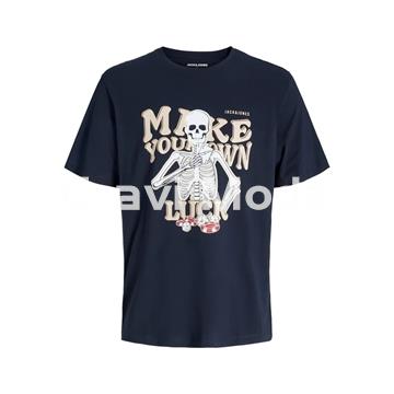 CAMISETA AZUL MARINO CALAVERA - Imagen 1