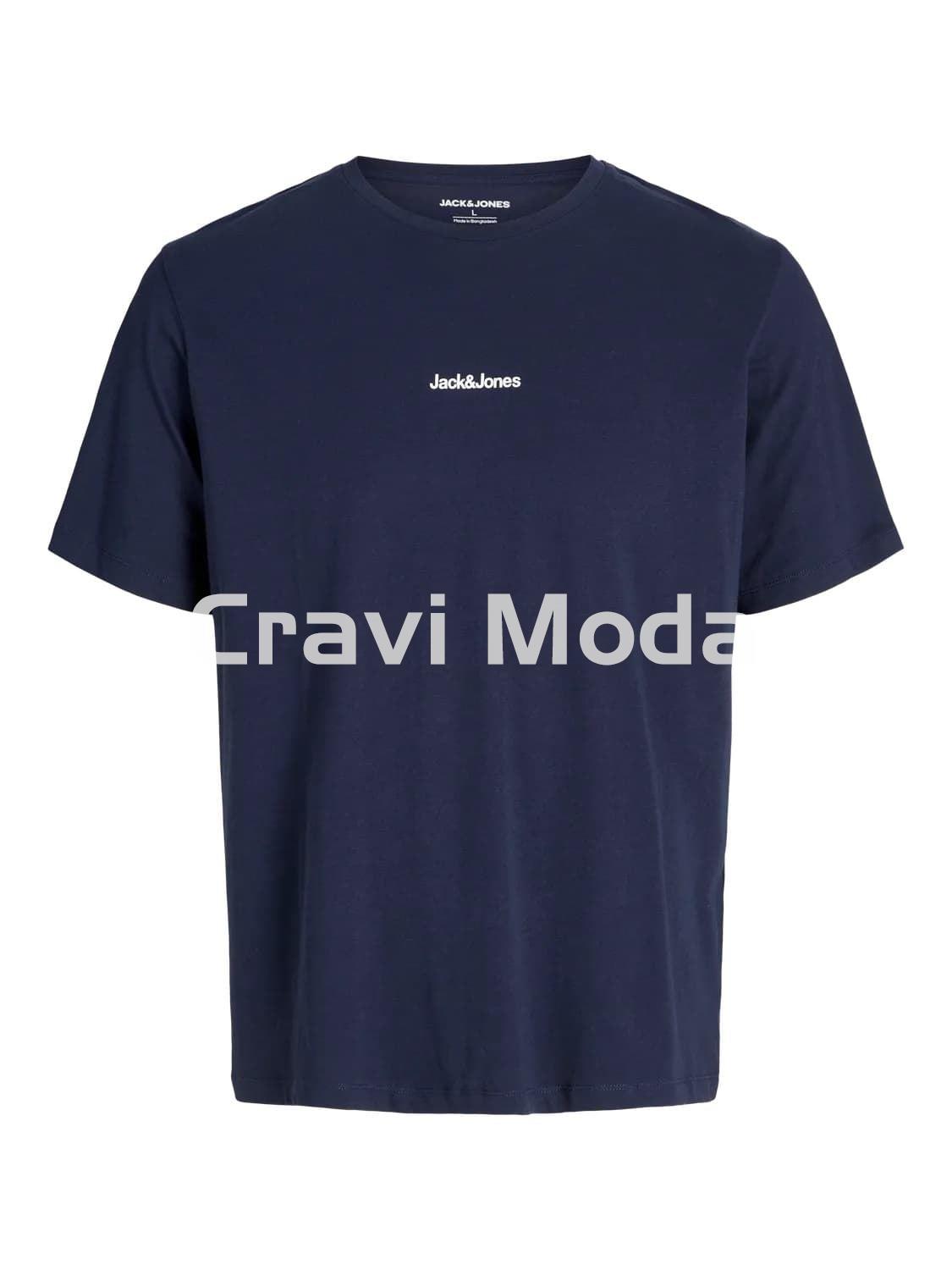 CAMISETA AZUL MARINO DIBUJO EN LA ESPALDA - Imagen 1