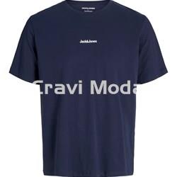 CAMISETA AZUL MARINO DIBUJO EN LA ESPALDA - Imagen 1