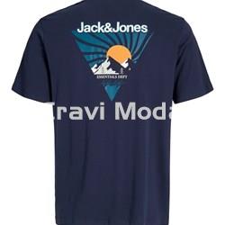 CAMISETA AZUL MARINO DIBUJO EN LA ESPALDA - Imagen 2