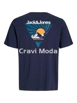 CAMISETA AZUL MARINO DIBUJO EN LA ESPALDA - Imagen 2