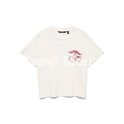 CAMISETA BLANCA "CEREZA" - Imagen 1