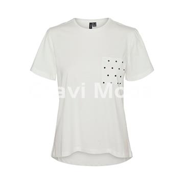 CAMISETA BLANCA CON BOLSILLO - Imagen 1