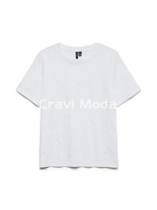 CAMISETA BLANCA DE BRILLOS - Imagen 1
