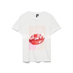 CAMISETA BLANCA ESTAMPADA - Imagen 1