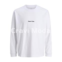 CAMISETA BLANCA MANGA LARGA - Imagen 1