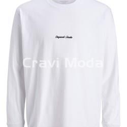 CAMISETA BLANCA MANGA LARGA - Imagen 1