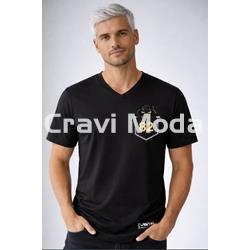 CAMISETA BONJOUR NEGRA - Imagen 1
