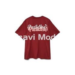 CAMISETA BURDEOS OVERSIZE - Imagen 2