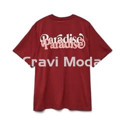 CAMISETA BURDEOS OVERSIZE - Imagen 2