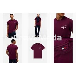 CAMISETA BURDEOS - Imagen 1