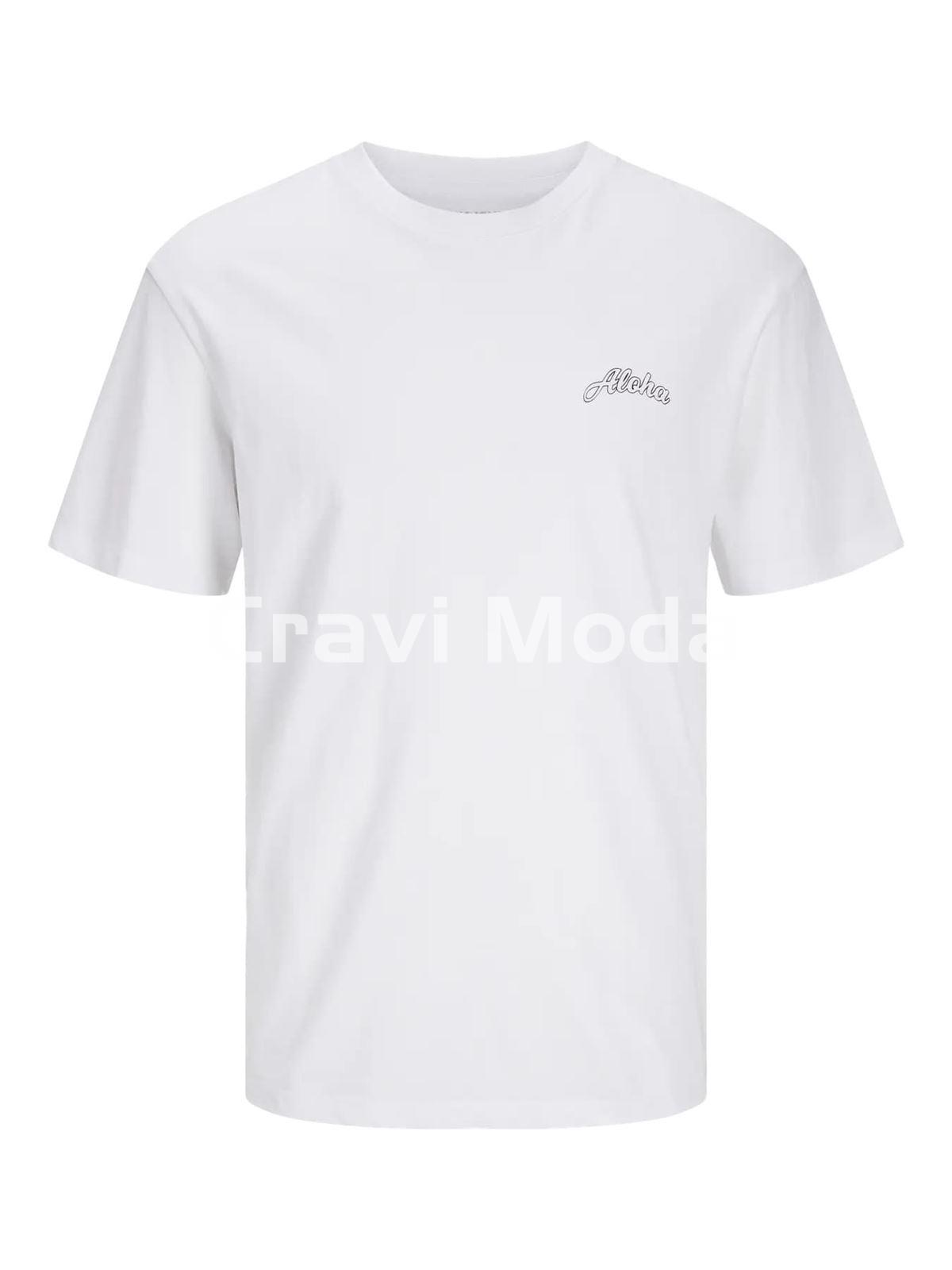 CAMISETA CALAVERA BLANCA - Imagen 1