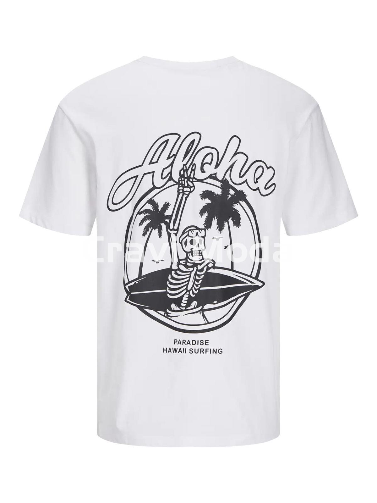 CAMISETA CALAVERA BLANCA - Imagen 2