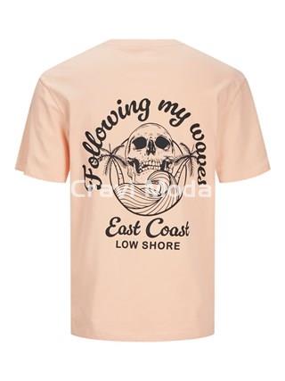 CAMISETA CALAVERA SALMÓN - Imagen 2
