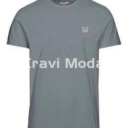 CAMISETA DE MANGA CORTA GRIS - Imagen 1