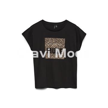 CAMISETA DE MANGA CORTA NEGRA - Imagen 1