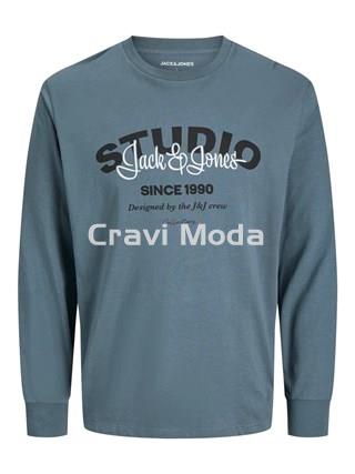 CAMISETA DE MANGA LARGA AZUL - Imagen 1