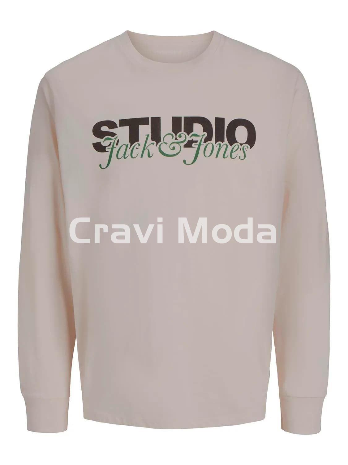 CAMISETA DE MANGA LARGA BEIS - Imagen 1