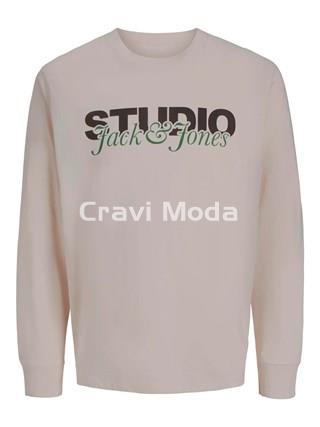 CAMISETA DE MANGA LARGA BEIS - Imagen 1